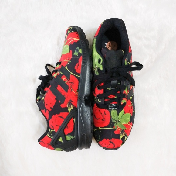 adidas rose print zx flux adidas rose print zx flux